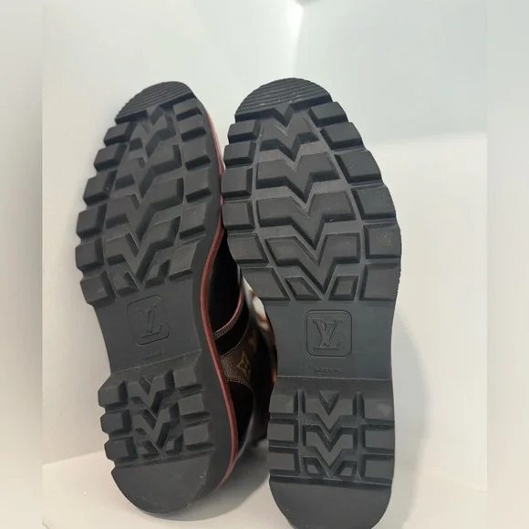 Louis Vuitton Chocolate Brown Leather Boots - Picture 10 of 12